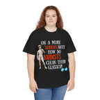 On a more serious note (Nudist) - 3 — Unisex Heavy Cotton Tee