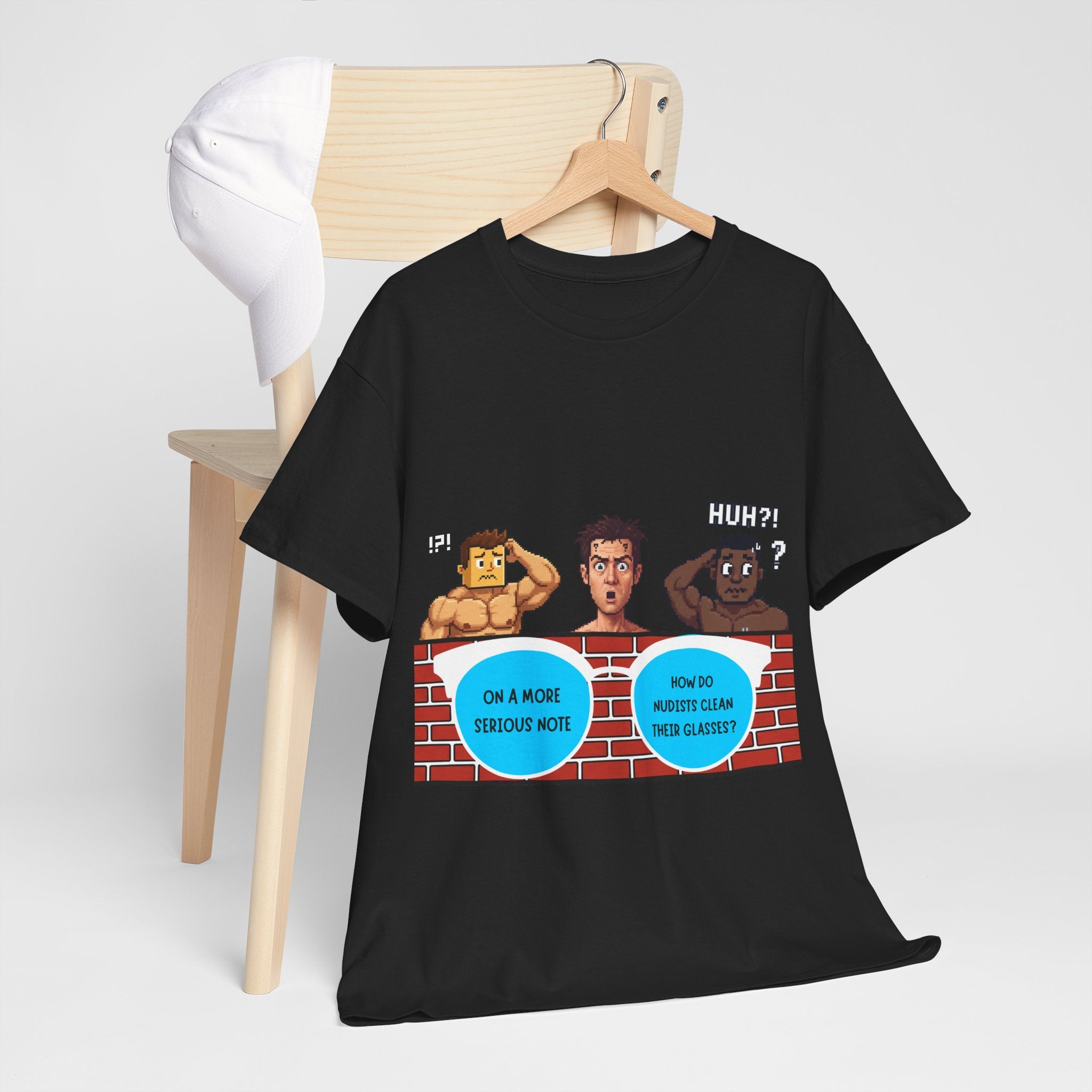 On a more serious note (Nudist) - 2 — Unisex Heavy Cotton Tee