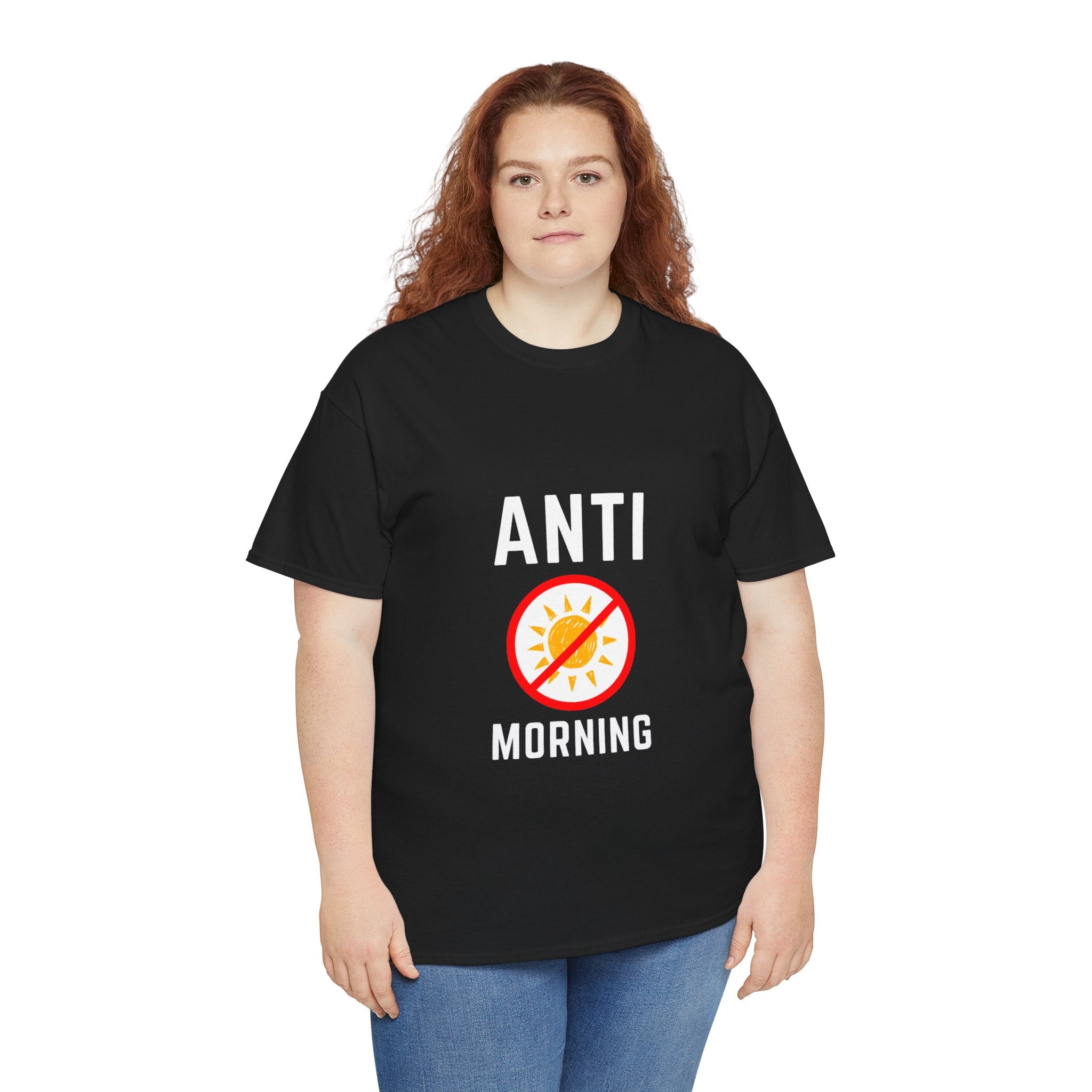 Anti morning — Unisex Heavy Cotton Tee