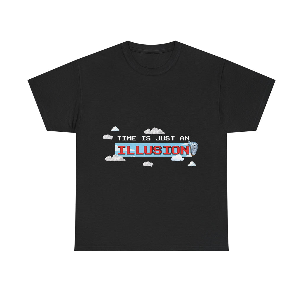 Time Is Just An Illusion T-Shirt — Unisex Heavy Cotton Tee