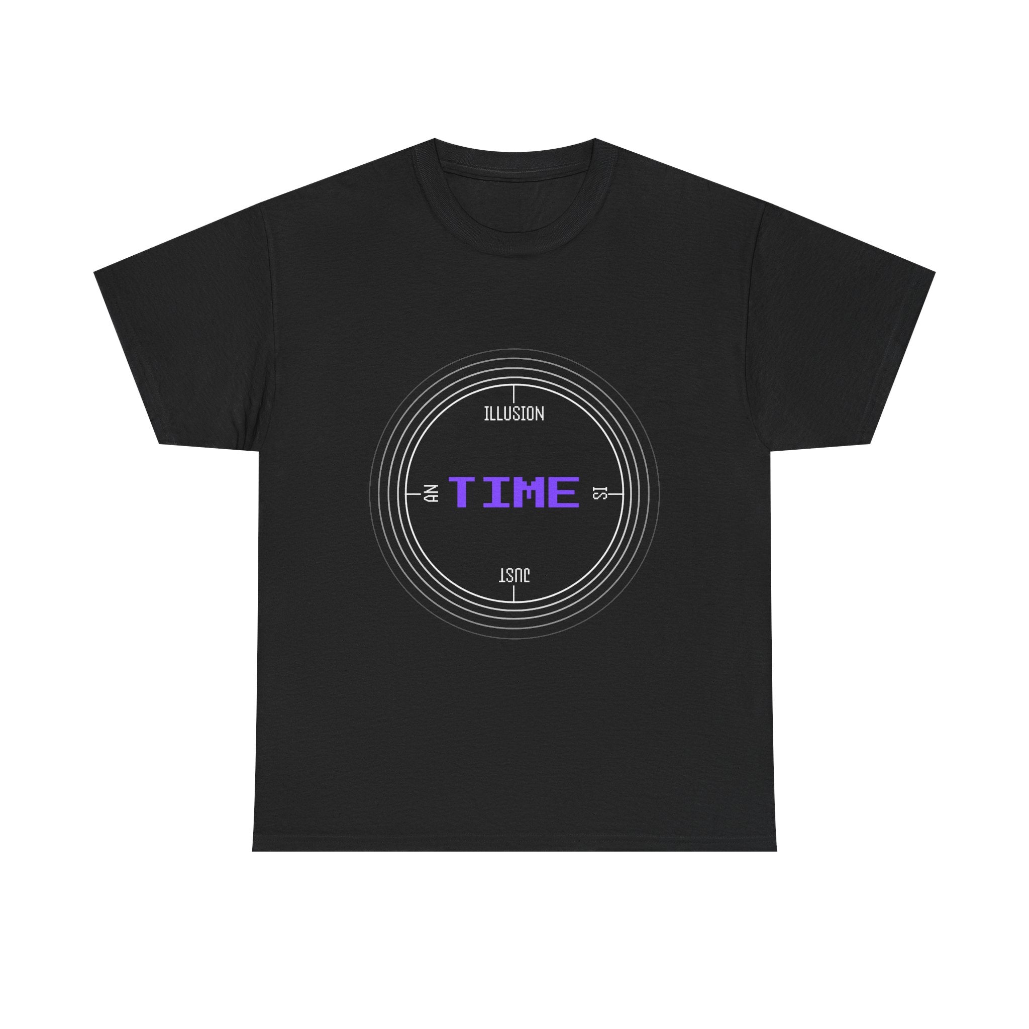 Time is an illusion - orbit — Unisex Heavy Cotton Tee