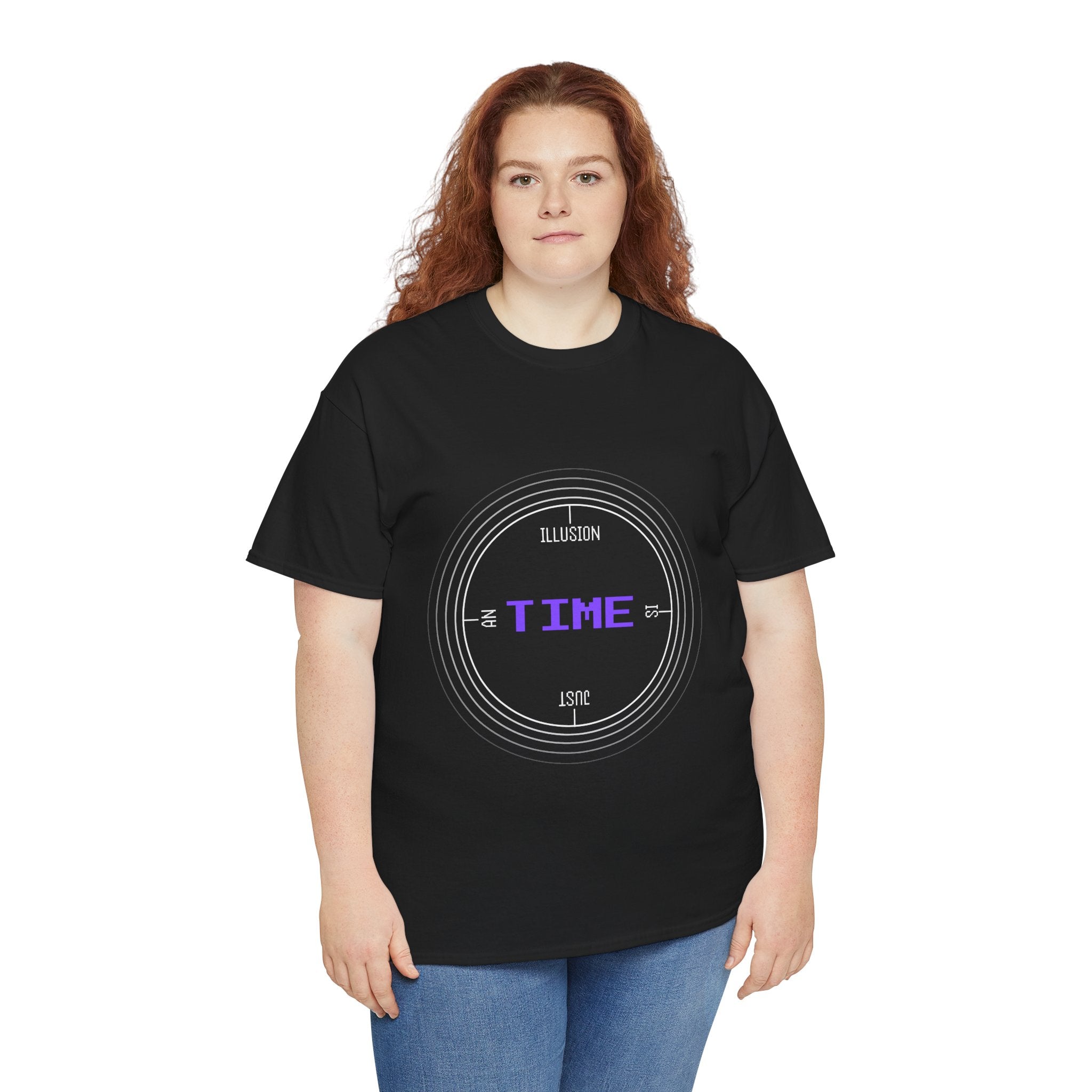 Time is an illusion - orbit — Unisex Heavy Cotton Tee
