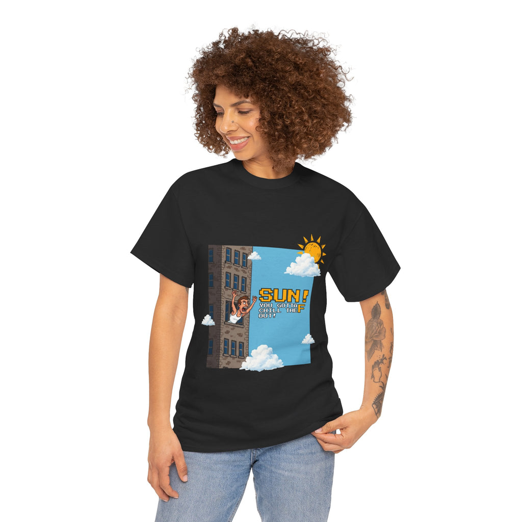 Sun, you gotta chill out — Unisex Heavy Cotton Tee