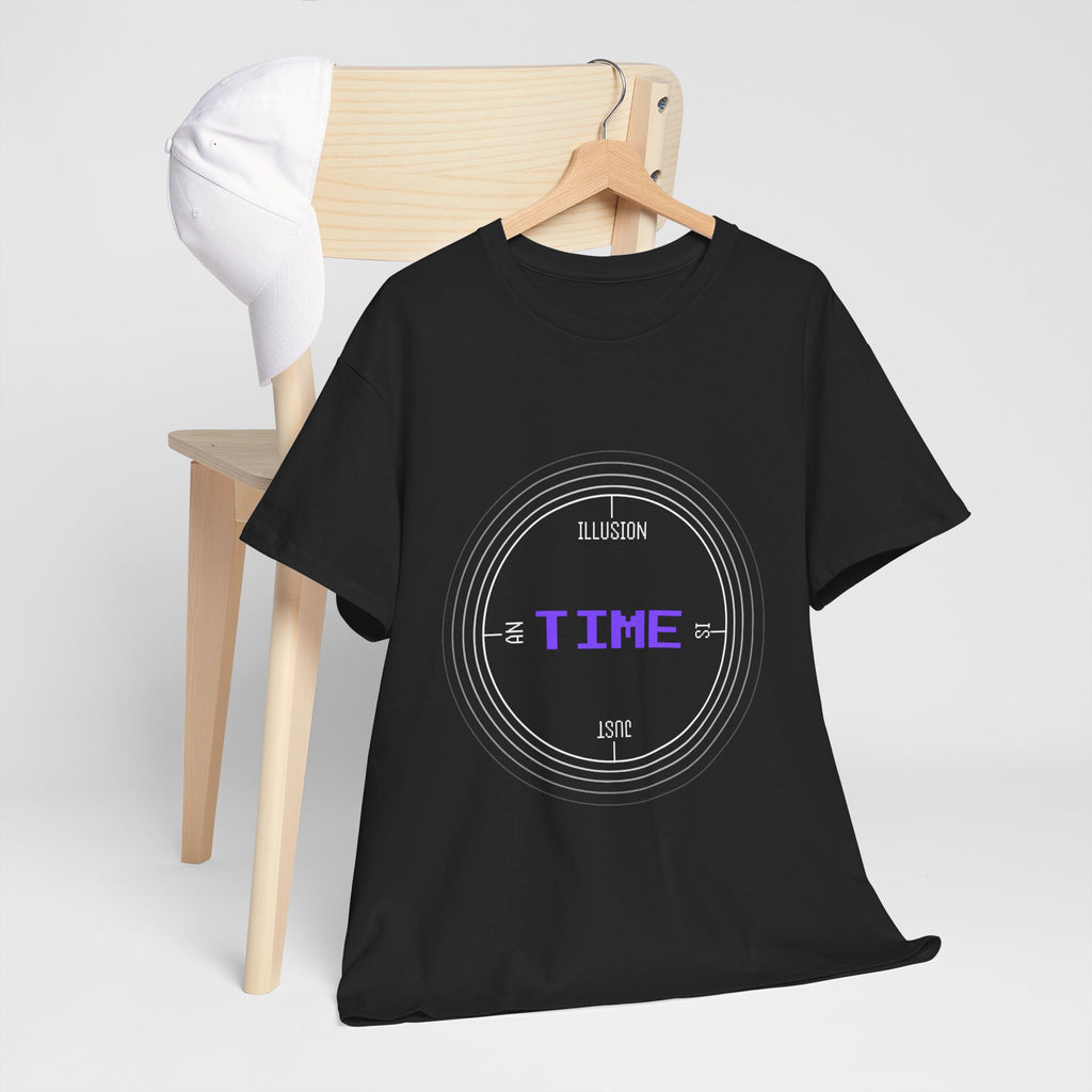 Time is an illusion - orbit — Unisex Heavy Cotton Tee